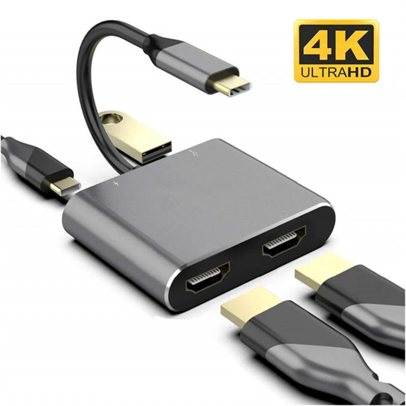 Nku USB C Ÿ ŷ ̼, Ʈ 3 to  4K UHD ÷, USB 3.0, PD    , ƺ ο, 4  1